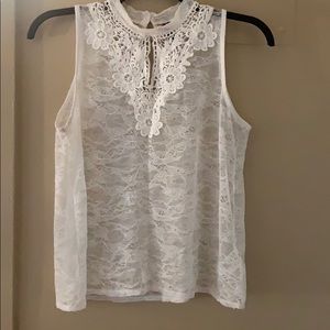 White lace blouse